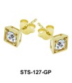 Plain Square Stud Earrings STS-127